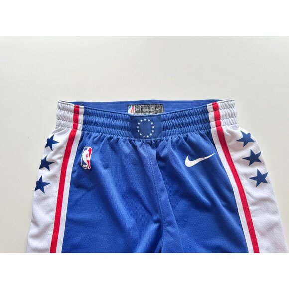 NIKE NBA Philadelphia 76ers Blue Swingman Shorts, Size M - Picture 2 of 9